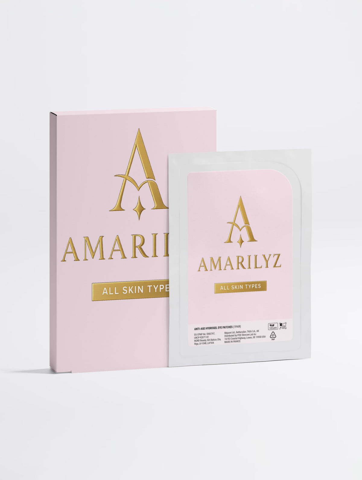 Anti-Age Hydrogel Eye Patches – Niacinamide, Hyaluronic Acid & Gold, 7 Pairs