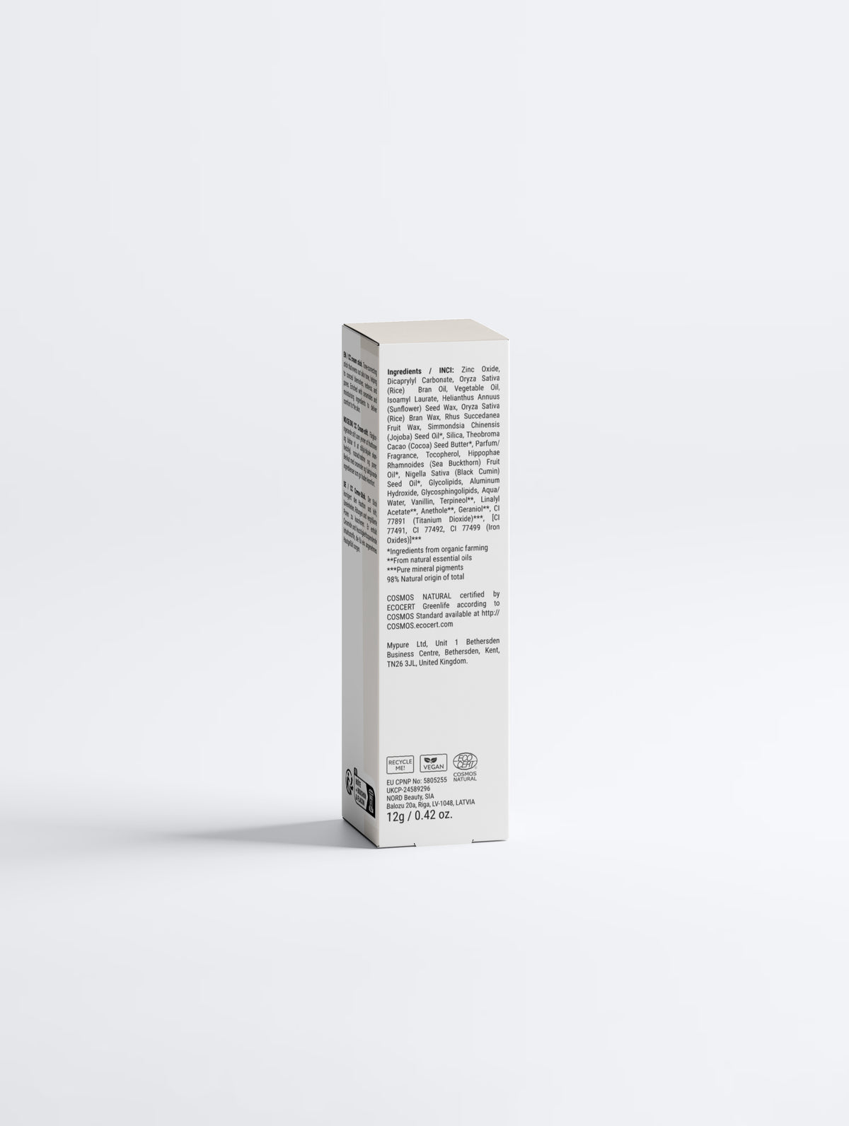 Color Correcting SPF30 Stick 20 Light – Ceramides, Zinc Oxide & Cocoa Butter